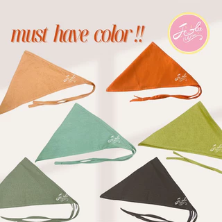 Jolie Wiwii (สินค้าพร้อมส่ง) ผ้าโพกผม ผ้าโพกหัว มีเชือกผูก สีเยอะมาก