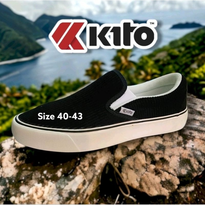 Size39-44 Kito กีโต้สลิปออน รองเท้าผ้าใบ รุ่น BL4