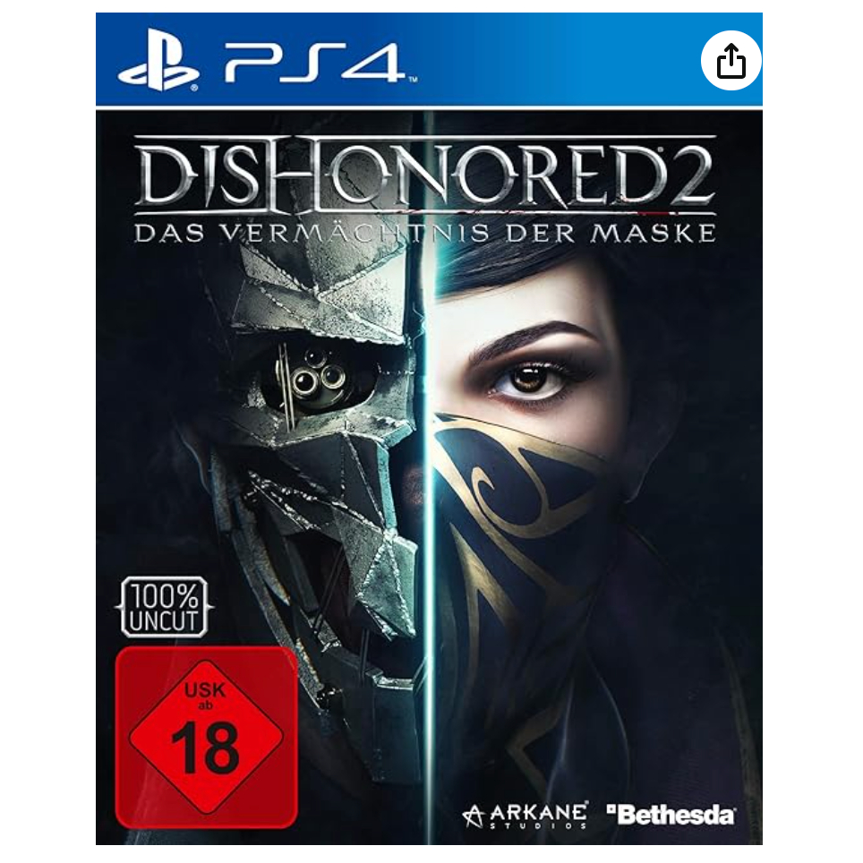 PS4 : Dishonored 2 | Z3/Asia ภาษาอังกฤษ มือหนึ่ง พร้อมส่ง