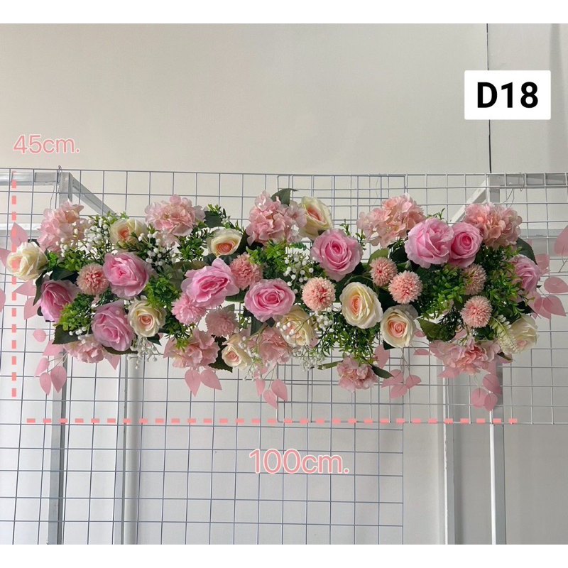 ดอกไม้จัดสำเร็จรูปแบบแผงยาว ราคาต่อ1แผง1เมตร โปรดอ่านรายละเอียดก่อนซื้อ