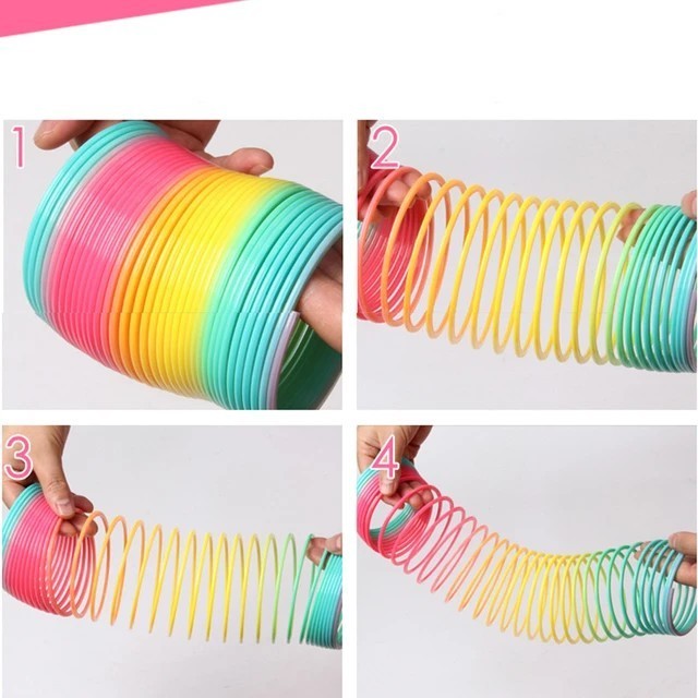 ของเล่นเด็ก Rainbow spring สปริงเรนโบว์ สปริงสายรุ้ง รูปที่ 4
