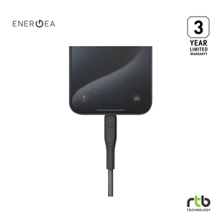 Energea สายชาร์จไอโฟนและสมาร์ทโฟน USB C to USB C 2 เมตร รุ่น Flow USB3.2 Gen 2
