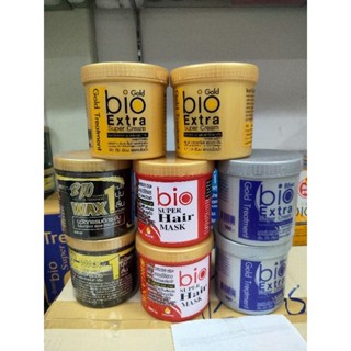 กระปุก ไบโอซุปเปอร์ ทรีทเมนท์หมักผมBio Gold Extra Super Trea…