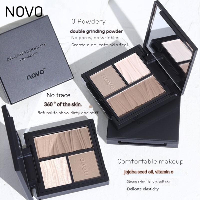 **พร้อมส่งจากไทย** Novo พาเลทไฮไลท์ ชิมเมอร์ และคอนทัวร์ เนื้อแมตต์