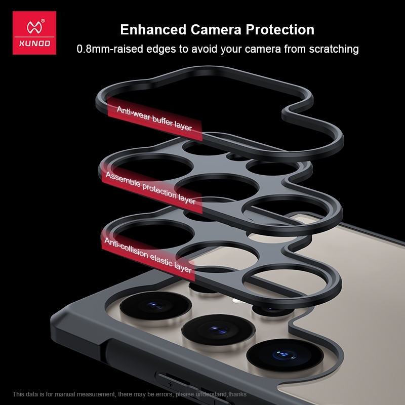 Xundd เคส Samsung S26/S26+/S26 Ultra/S25 FE/S25 Ultra/S25 Plus/S25/S24 Ultra/S24 Plus/S24/S24 FE เคสกันกระแทก ขอบยางTPU - รูปที่ 3