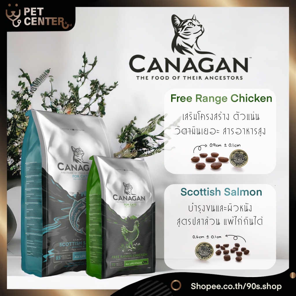Canagan (Cat) - คานาแกน สำหรับแมว ทั้ง 3 สูตร ขนาด 375g.