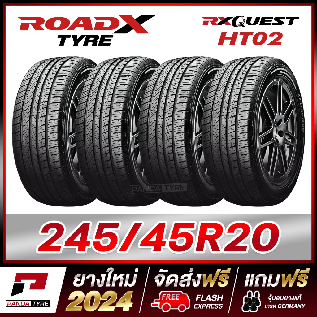 ROADX 245/45R20 ยางขอบ20 รุ่น RX QUEST HT02 - 4 เส้น (ยางใหม่ผลิตปี 2024)