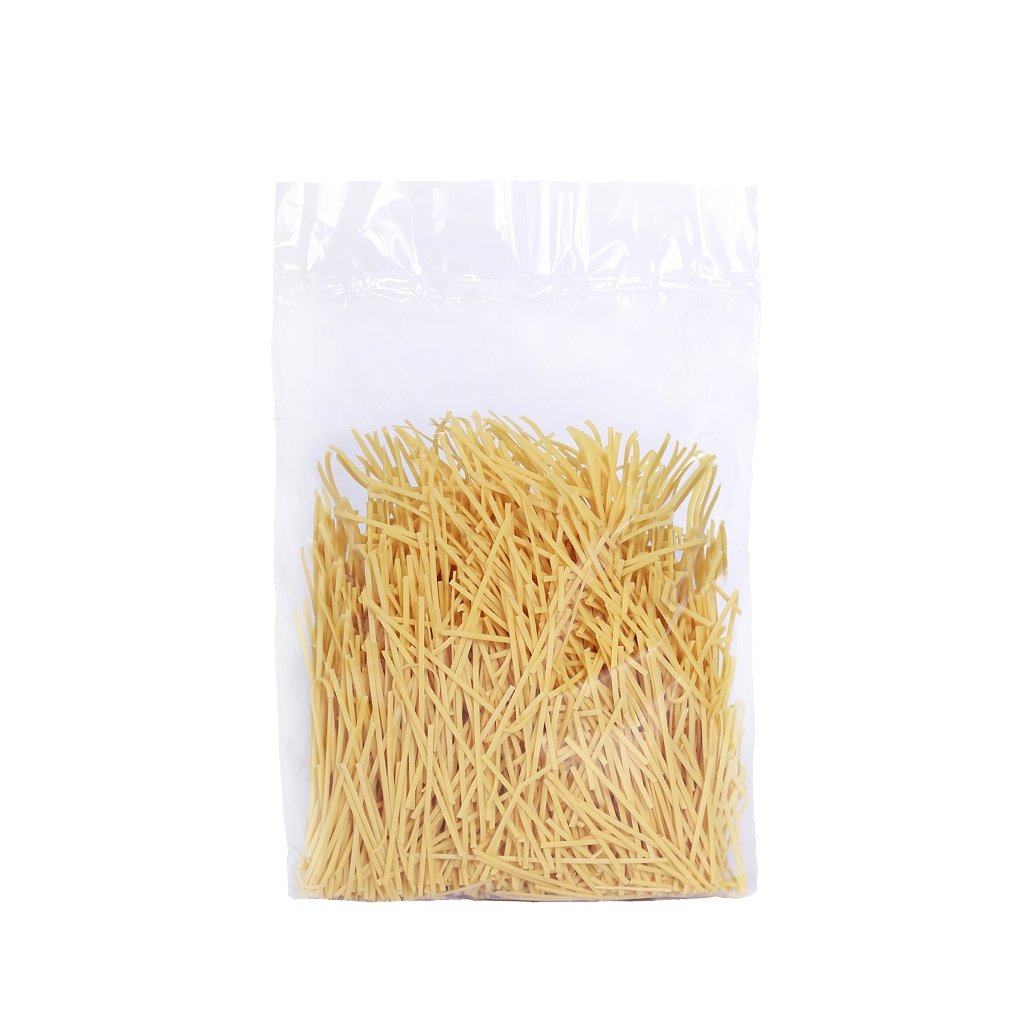 บะหมี่ไข่สีเหลือง อบแห้ง เส้นเหนียวนุ่มอร่อย 200 กรัม ได้ประมาณ 4-5 จาน (1 แถม 1)เส้นตรง งอ สั้น ๆ 2-3ซมรอบผลิต - รูปที่ 2