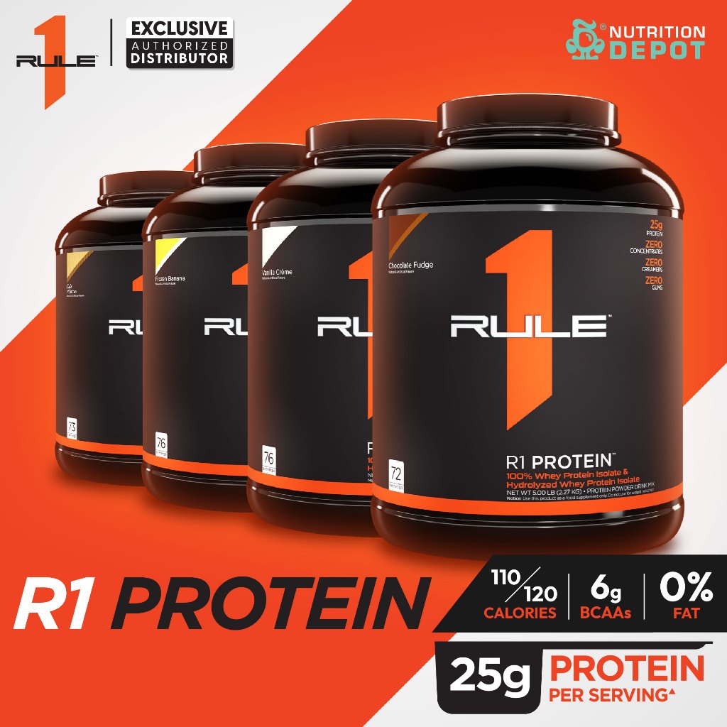 Rule1 Protein 5lb - เวย์โปรตีนเสริมสร้างกล้ามเนื้อ