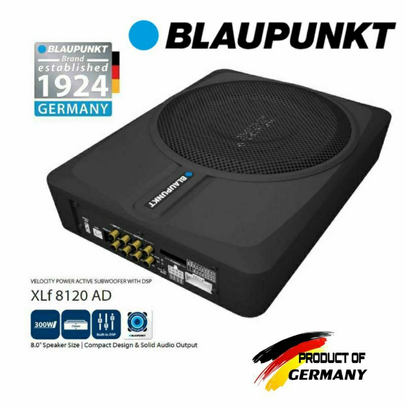 BLAUPUNKT XLf 8120 AD ซับบอคขนาด 8" พร้อม DSP และภาคขยายในตัว แบรนชั้นนำสัญชาติ🇩🇪