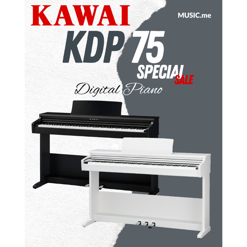 Kawai KDP75 เปียโนไฟฟ้า 88 คีย์ อุปกรณ์ครบชุด ของแท้ 100% มีรับประกันศูนย์