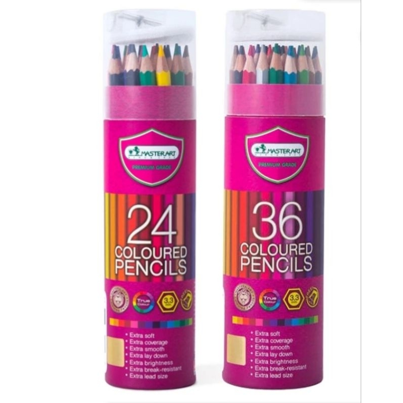 Master Art ชุดสีไม้ Premium รุ่น บรรจุในกระบอก 24สี และ 36 สี