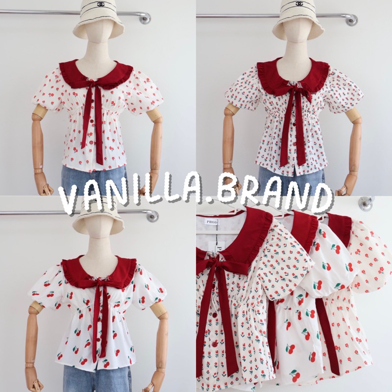 เสื้อแขนตุ๊กตาคอปกใหญ่ -prod / VB0303