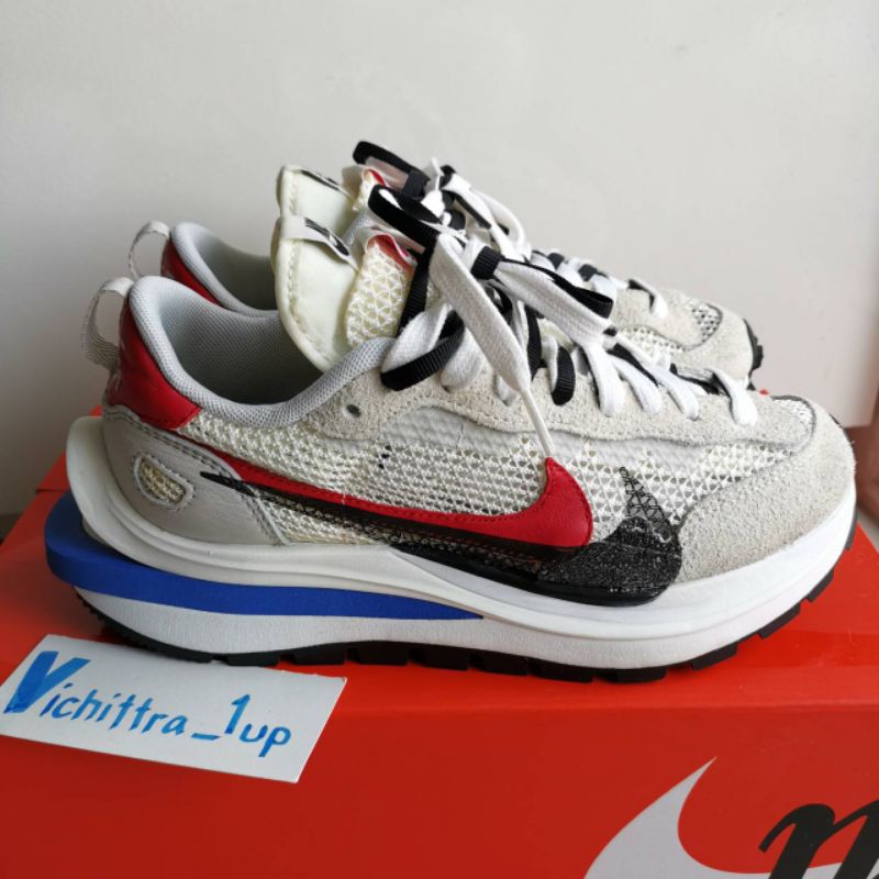 รองเท้า Nike X sacai vaporwaffle royal fuchsia แท้100% มือ2!!
