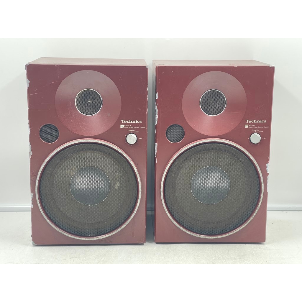 AO4 ลำโพง 1 คู่ มือสองญี่ปุ่น (253) TECHNICS SB-F08 40-60W 8 โอห์ม Woofer 6 นิ้ว Size ตู้ 20x17x32CM