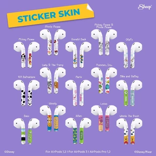 [Wrap for Airpods] Disney Sticker Skin For Airpods 1-2 / 3 / Pro1-2 ติดเองได้ง่าย มีอุปกรณ์ติดและถอดออก ไม่ทิ้งคราบกาว