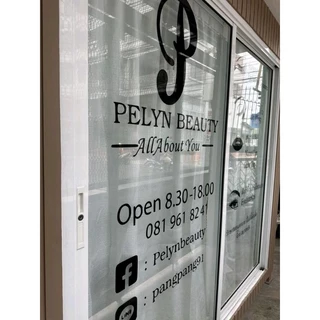 สติ๊กเกอร์ติดกระจก ออกแบบฟรี สติ๊กเกอร์สั่งตัด สติ๊กเกอร์หน้าร้าน PVC ทนแดด ทนฝน