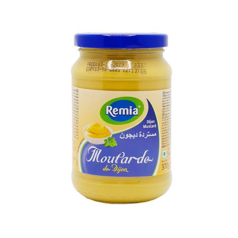 F/W Remia moutarde 370 g.  เรมิอาร์ มัสตาร์ด นำเข้าจาก เนเธอแลนด์🇳🇱