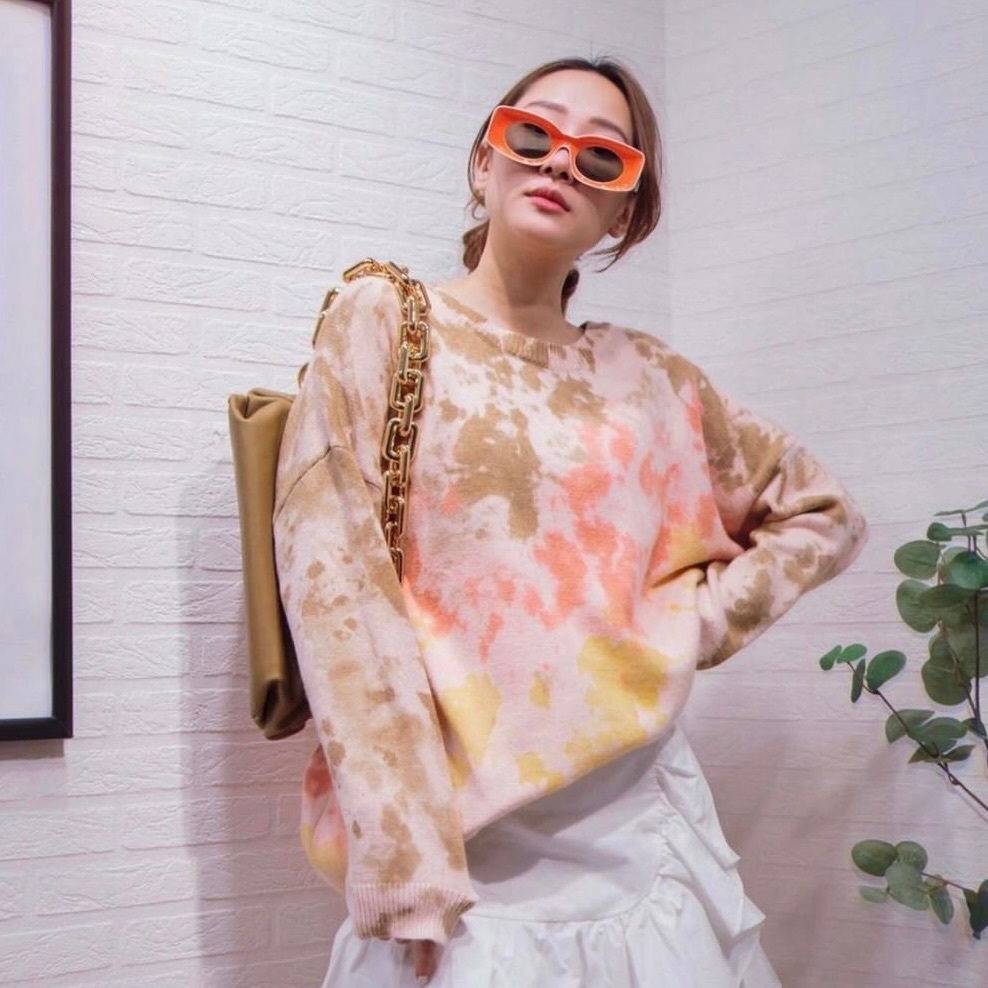 [โละถูกมาก] ❤️‍🔥 Zatani Tie Dye Sweater เสื้อไหมพรมลายมัดย้อม