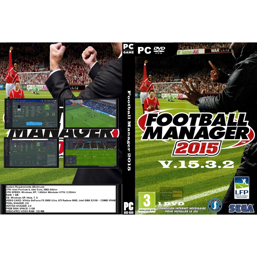 แผ่น Game PC Football Manager 2015 (1DVD)