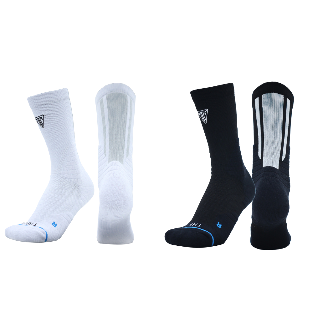 THATA Basketball T3H Off Black&White edition ถุงเท้าบาสเกตบอล THATA รุ่น T3H