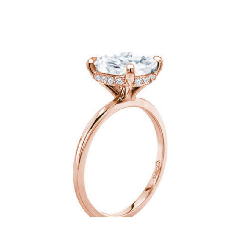CVD Diamond Solitaire Ring แหวนเพชรแท้ ทองคำ 9K 1.05 ct HPHT Lab Grown Diamond น้ำ 100 (D) VS1 ทองคำ