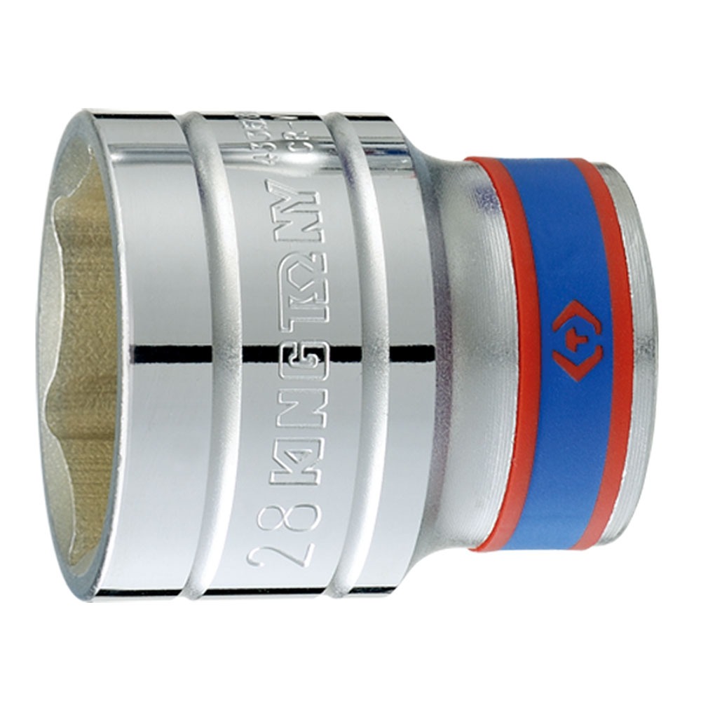 Kingtony ลูกบล็อค ขนาด1/2” 6เหลี่ยม สั้น รุ่น 4335M #28 - #36 (28มิล - 36มิล)