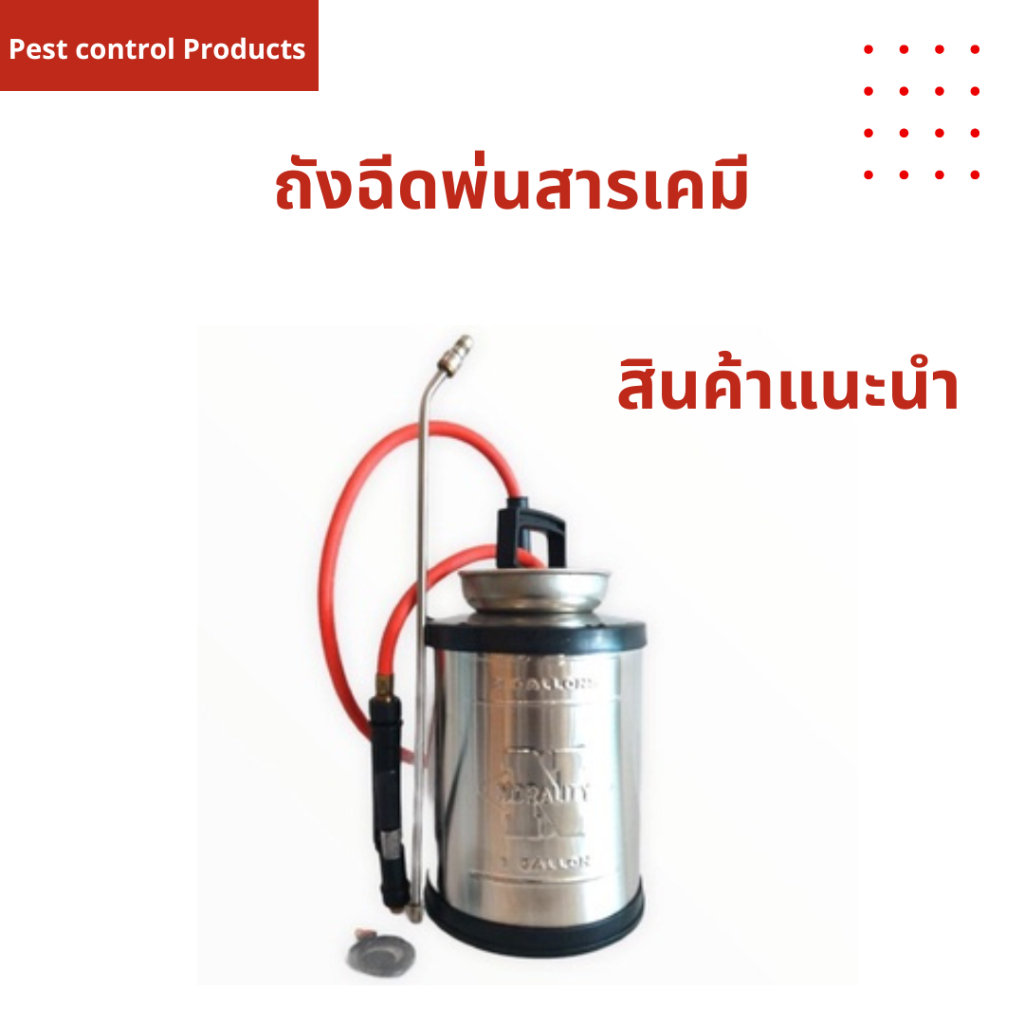 ถังฉีดปลวก  ถังสแตนเลส ถังพ่นยา ฉีดแมลง ปลวก มด แมลงสาบ ขนาด 6 ลิตร