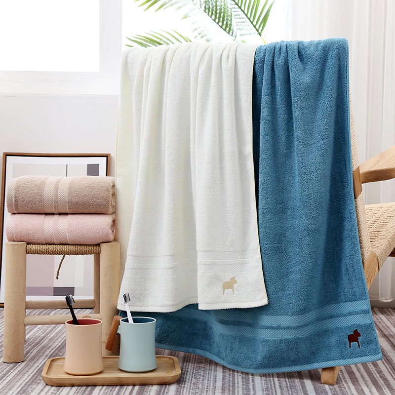 BAMBOOBIO/COTTON ผ้าเช็ดตัวเยื่อไผ่/คอตตอน ไม่รวมผ้าเช็ดผม ยับยั้งเชื้อแบคทีเรีย