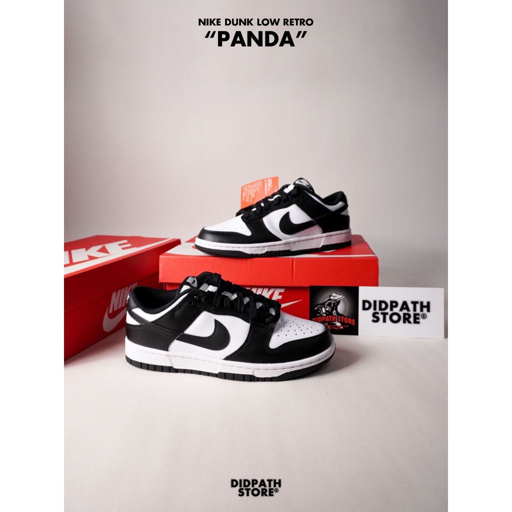 (พร้อมส่ง) ของแท้ 100% ✅ รองเท้าไนกี้ Nike Dunk Low Retro Panda White Black [DD1391 100] แพนด้า