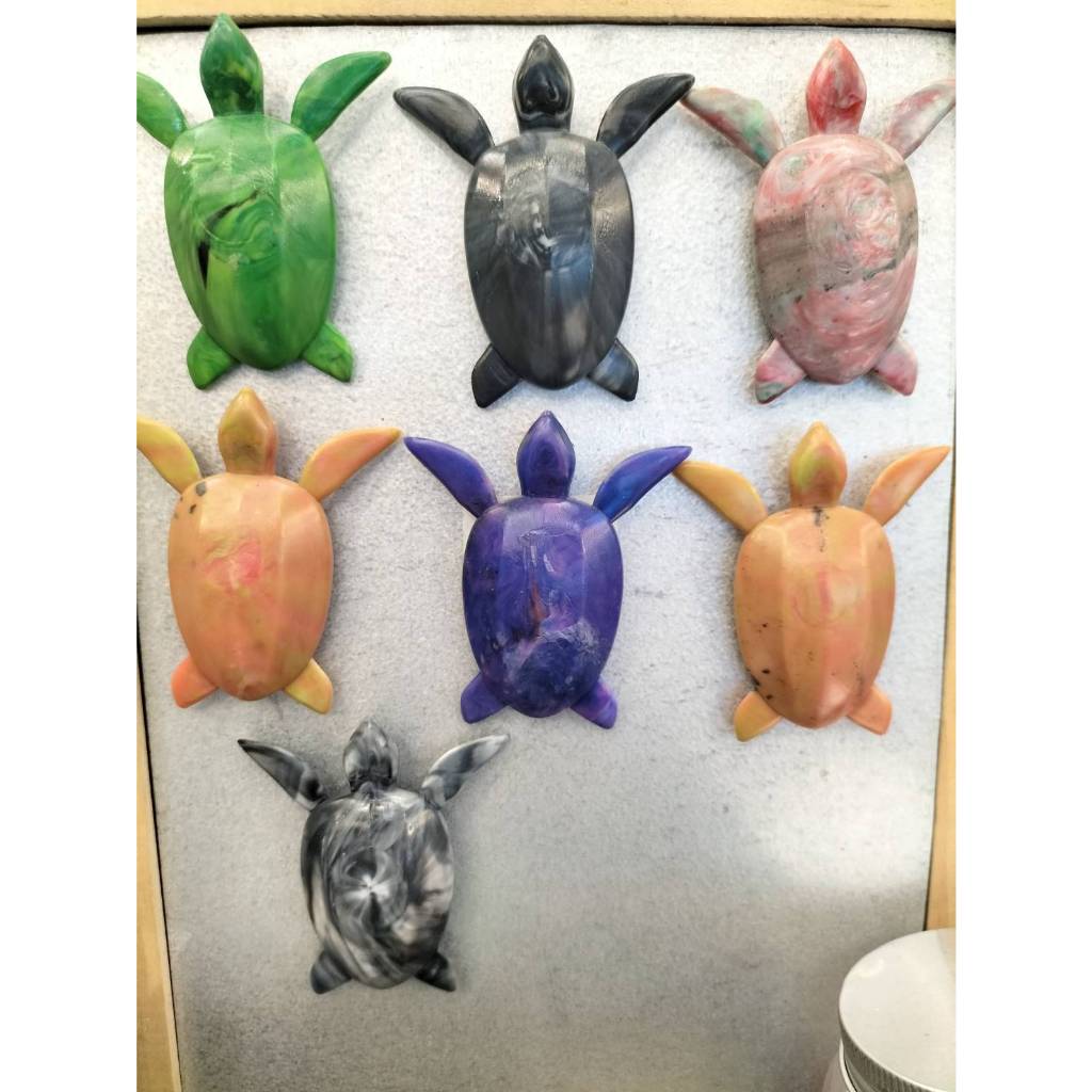 แม็กเน็ตเต่า รีไซเคิล แม่เหล็กเต่า พวงกุญแจเต่า คละสี