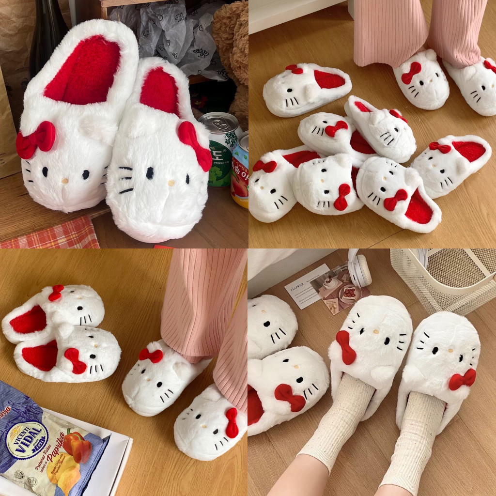 ❤️รองเท้า Kitty คิตตี้ Slipper ขนนุ่ม