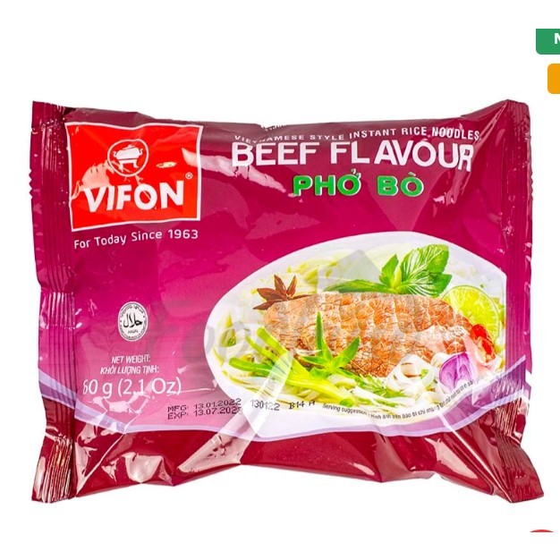 Pho bo Vifon (Vietnam Instant Beef Noodle) 5 ห่อ (5 packs)