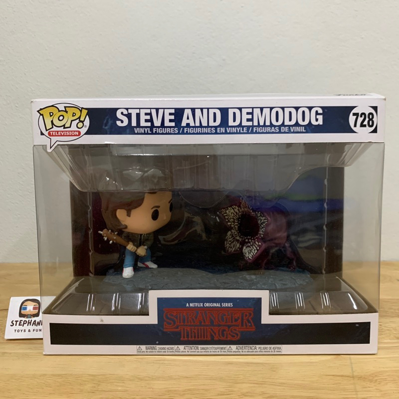 [Box 90%] Funko POP! Television : Stranger Things - Steve and Demodog (728)