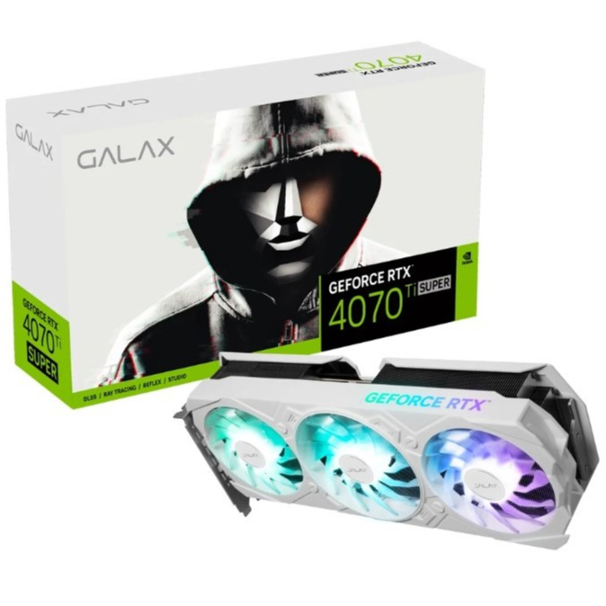[สินค้าพร้อมจัดส่งในไทย] GALAX RTX4070 TI SUPER  EX GAMER WHITE 16GB GDDR6X