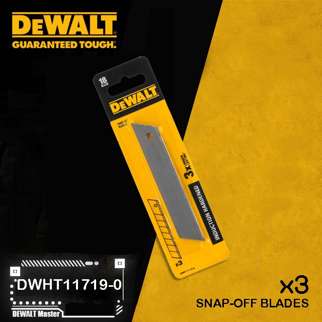 DEWALT ใบมีดคัตเตอร์ Hardened DEWALT ขนาด 25 มม. รุ่น DWHT11726-0