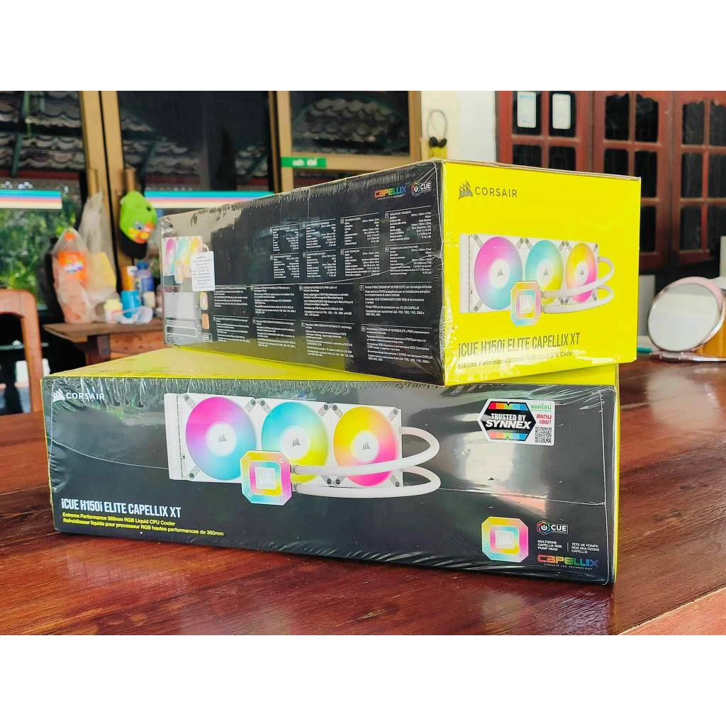CORSAIR H150I ELITE CAPELLIX XT WHITE ของใหม่ ไม่แกะกล่อง