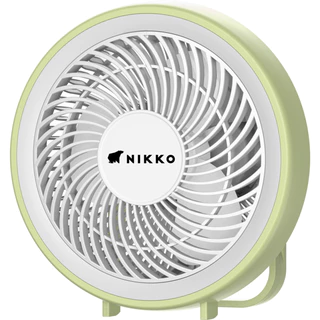 NIKKO พัดลมชาร์จไฟ พัดลมแขวนได้ พกพาง่าย ลมแรงเสียงเบา มีไฟในตัว ปรับได้ 3 ระดับ รุ่นขายดี