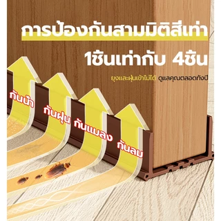 💥สั่งเยอะส่วนลดเยอะ💥ที่กั้นประตู แบบสอด PVCตัดฟรี แถบปิดผนึกขอบประตู 96 ซม.กันฝุ่นกันลมกันแมลง ฉนวนกันเสียง ป้องกันหนู