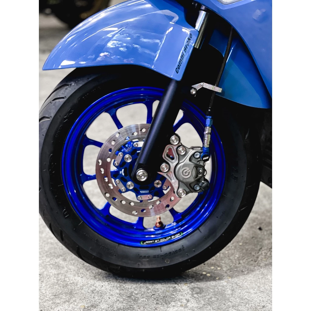 ตัวล็อคสายเบรคหน้าแต่ง Honda Giorno สีเลส thumbnail 5