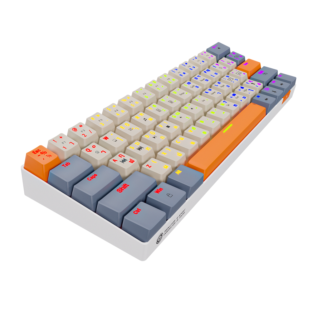 คีย์บอร์ด Neolution E-Sport PATHEON Gaming 60% Keyboard Mechanical JiXian Brown Switch คีบอร์ดเกมมิ่ง ประกันศูนย์ 2 ปี