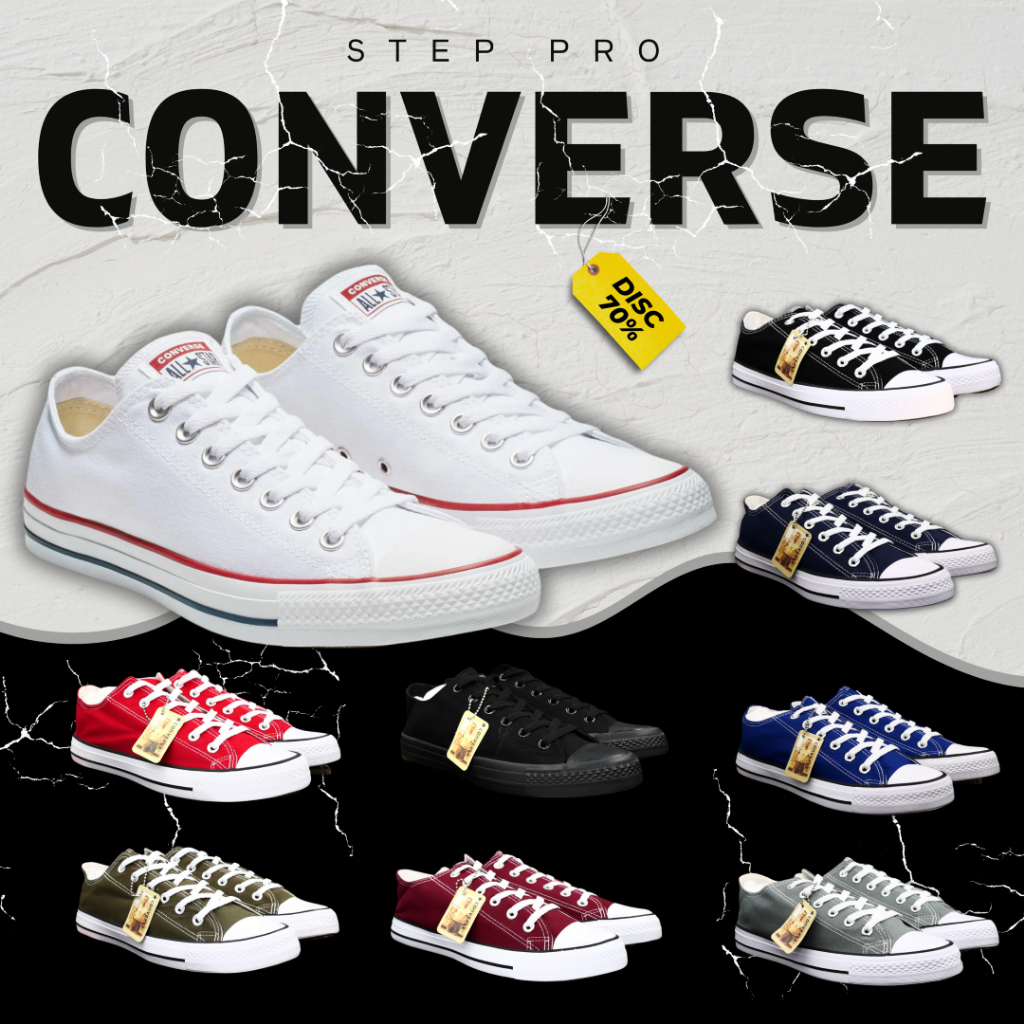 Converse All Star OX All Color Unisex CV001065-1-9 รองเท้าผ้าใบชาย รองเท้าผ้าใบหญิง คอนเวิร์ส