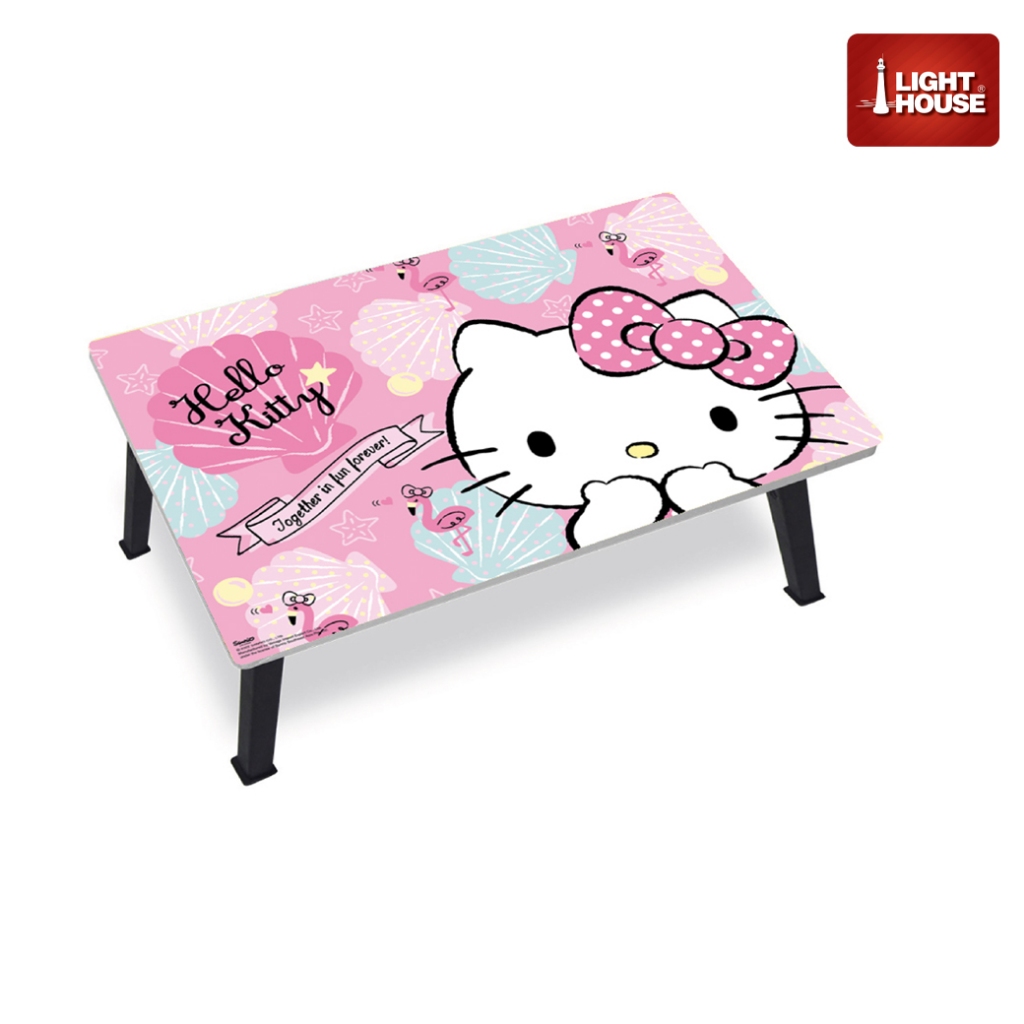 [ ฟรี ลูกบอลชายหาด ] โต๊ะญี่ปุ่นพับได้ 40x60 ซม. ลิขสิทธิ์แท้ 100% ลาย Hello Kitty #9