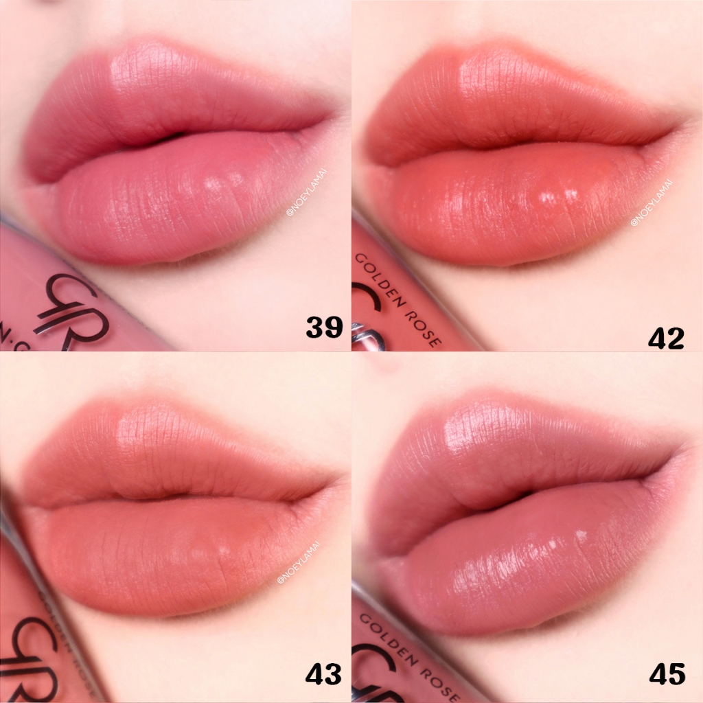 Golden Rose ลองสเตย์ ลิควิด แมท ลิปสติก ลิปจิ้มจุ่ม เบอร์ 39-45 Longstay Liquid Matte Lips