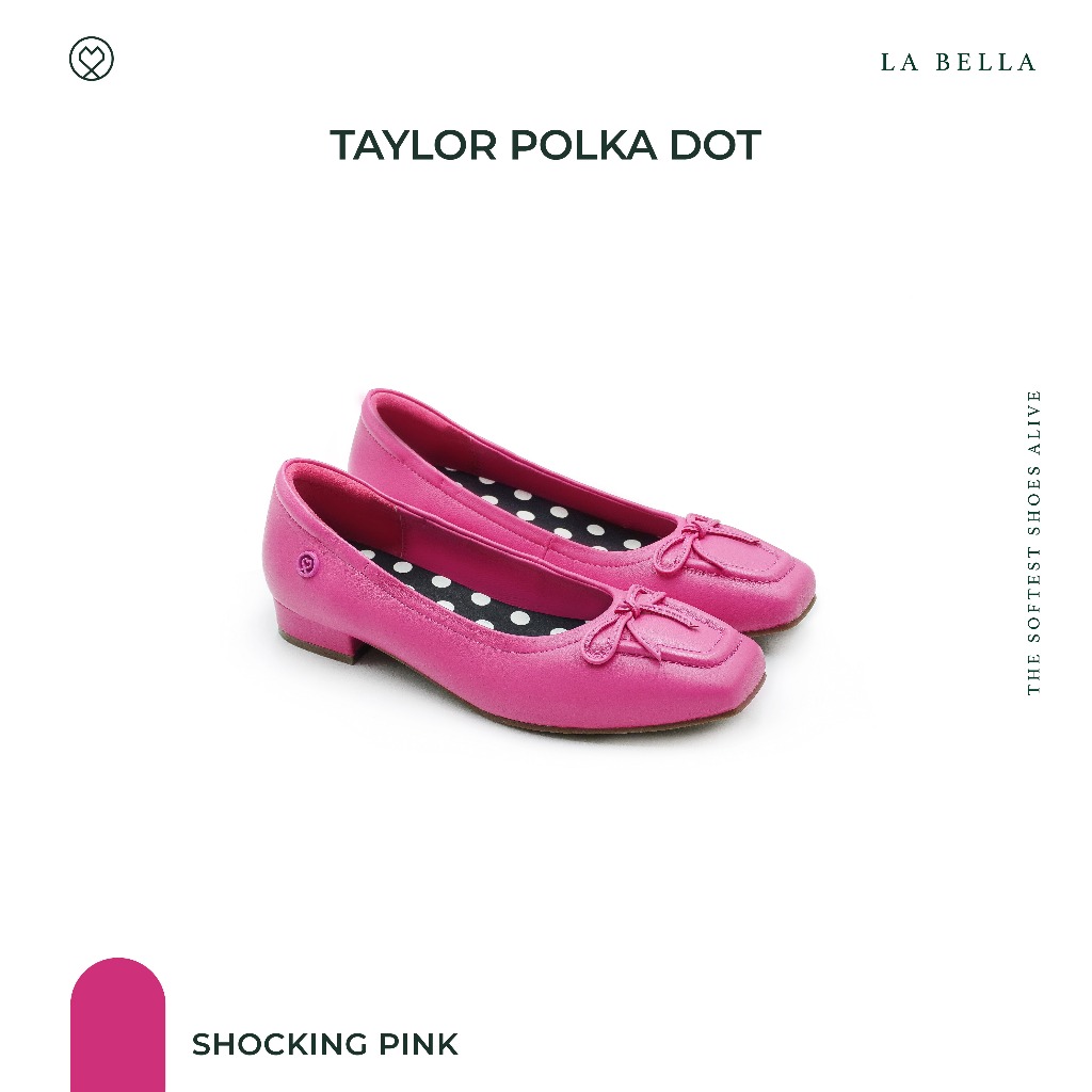 LA BELLA รุ่น TAYLOR POLKA DOT  - SHOCKING PINK