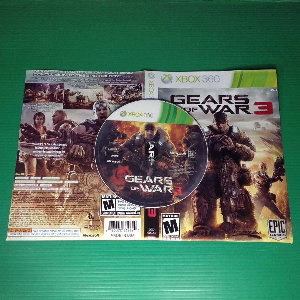GEARS OF WAR 3 (แผ่นปั้ม Xbox360)
