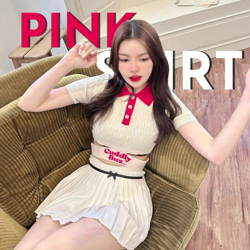 ✿ พร้อมส่ง ✿ 𝐖𝐡𝐢𝐭𝐞 𝐬𝐤𝐢𝐫𝐭𝐬 กระโปรงเทนนิสสีขาว ชุดว่ายน้ำ ทรงอัดจีบพลีทเล็กรอบตัว ติดโบว์ งานนำเข้าจาก