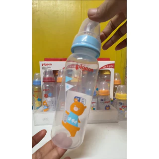 ขวดนมPigeon 8Oz/4ozแพ็ค3สำหรับเด็กจุกซิลิโคนนุ่มBPA Freeของแท้