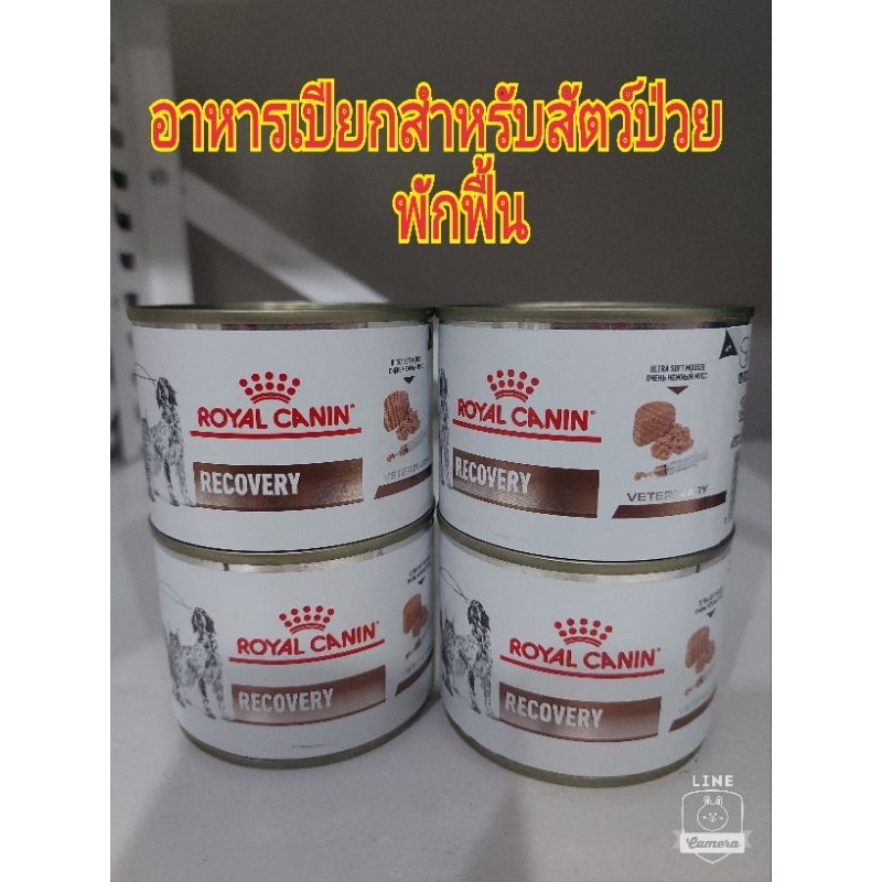 Royal Canin Recovery อาหารสำหรับสุนัขและแมว พักฟื้น ขนาด  195g 1กระป๋อง 25/09/27