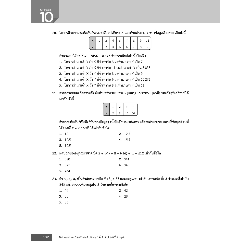 Thinkbeyond Book (ธิงค์บียอนด์ บุ๊คส์) 94909 หนังสือ A-Level คณิตศาสตร์ประยุกต์ 1 อัปเดตปีล่าสุด